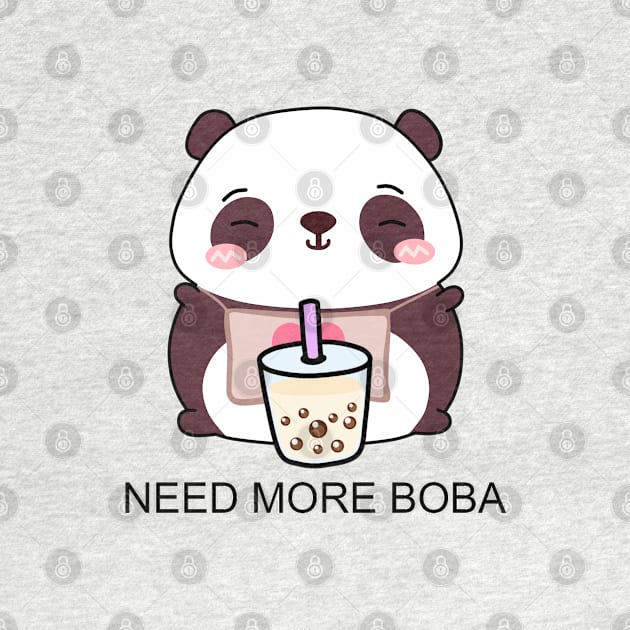 Cute Little Panda Needs More Boba! by SirBobalot